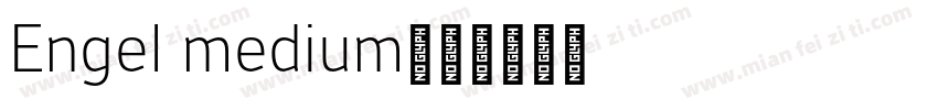 Engel medium字体转换